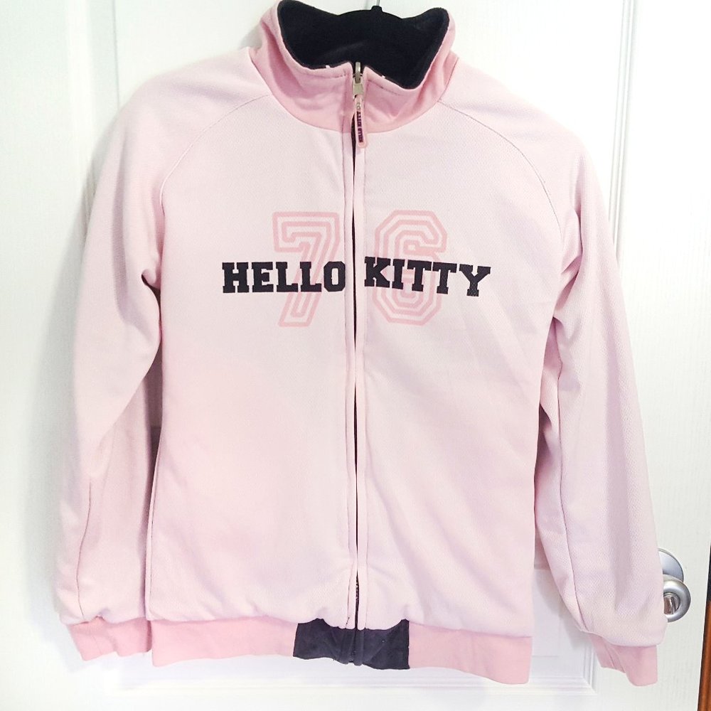 💖🆕️ Hello Kitty Reversible Black Pink Jacket 💖